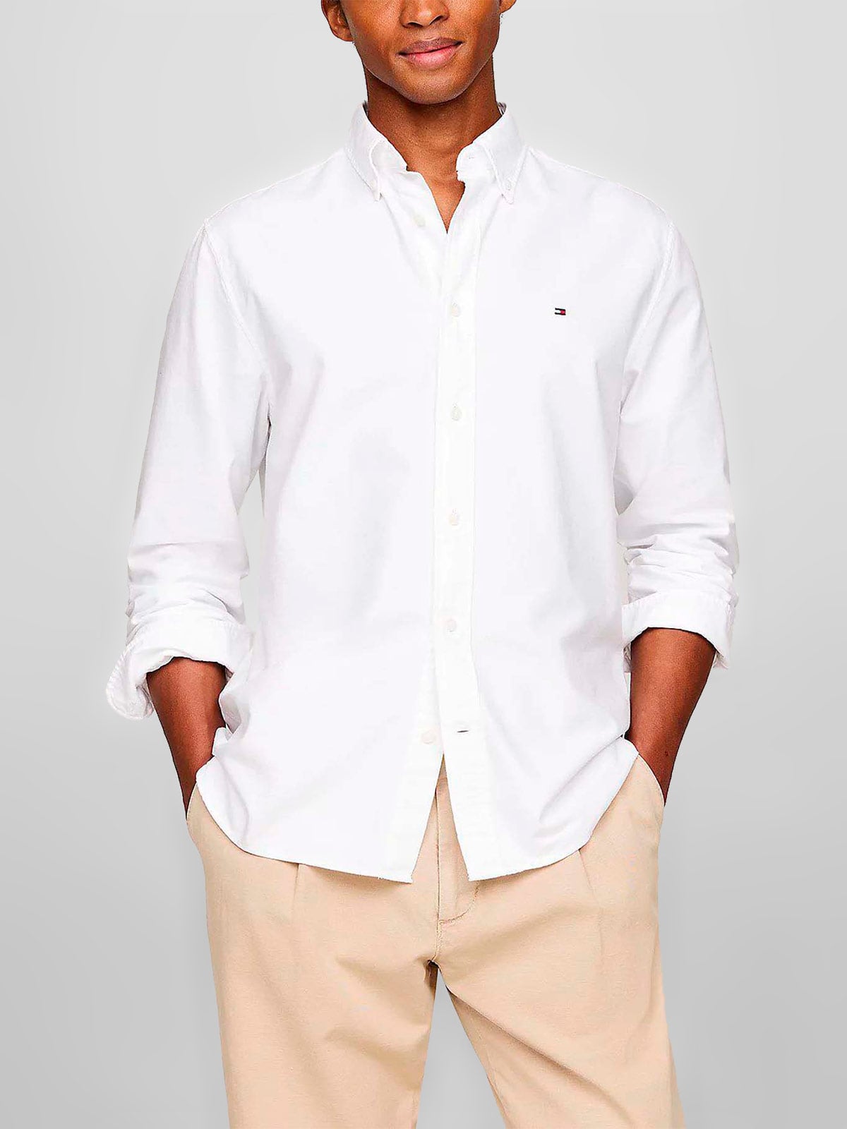 CAMISA HOMBRE TOMMY HILFIGER ALGODÓN MANGA LARGA - 1