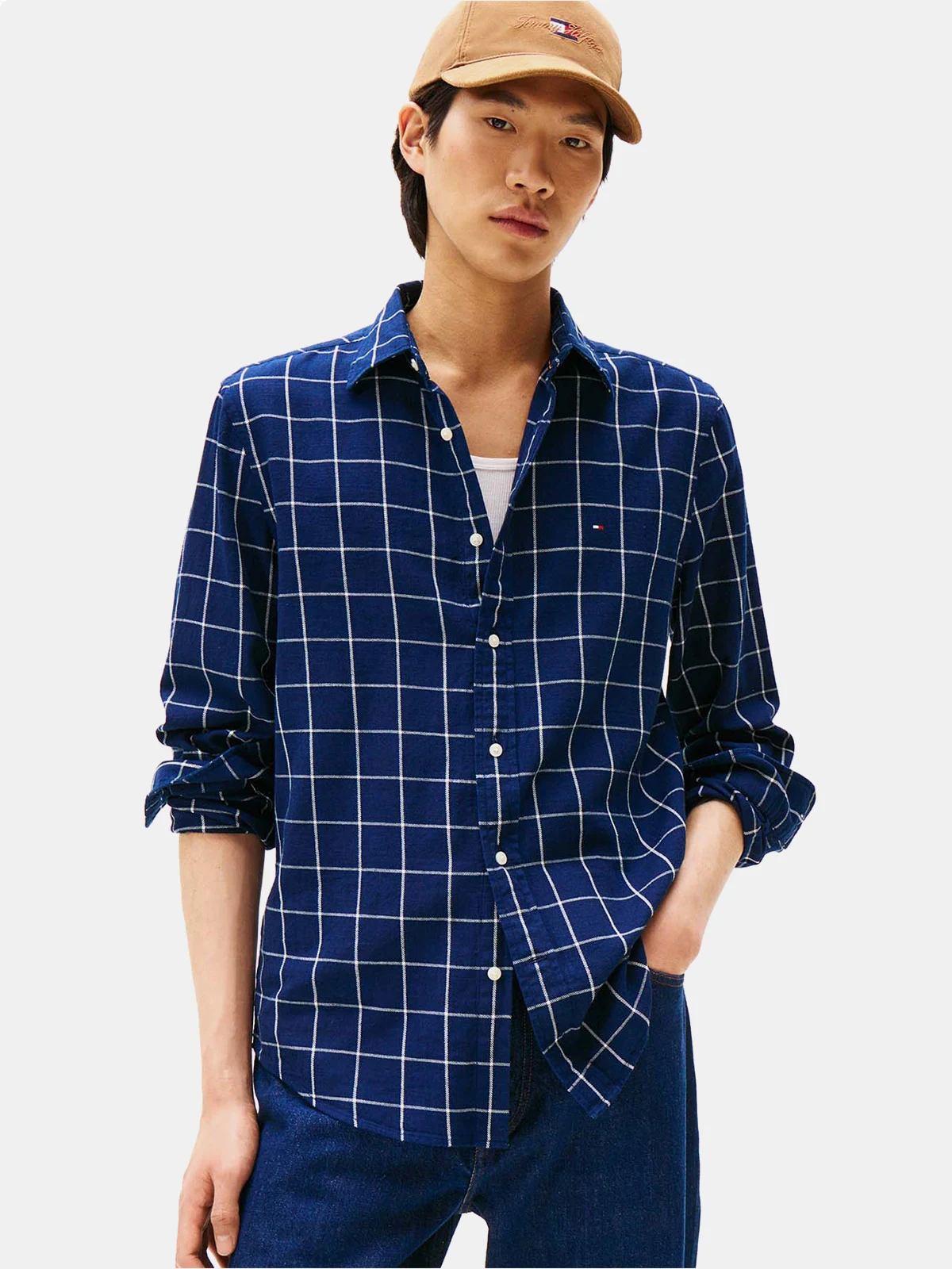 CAMISA HOMBRE TOMMY HILFIGER ALGODÓN MANGA LARGA - 1