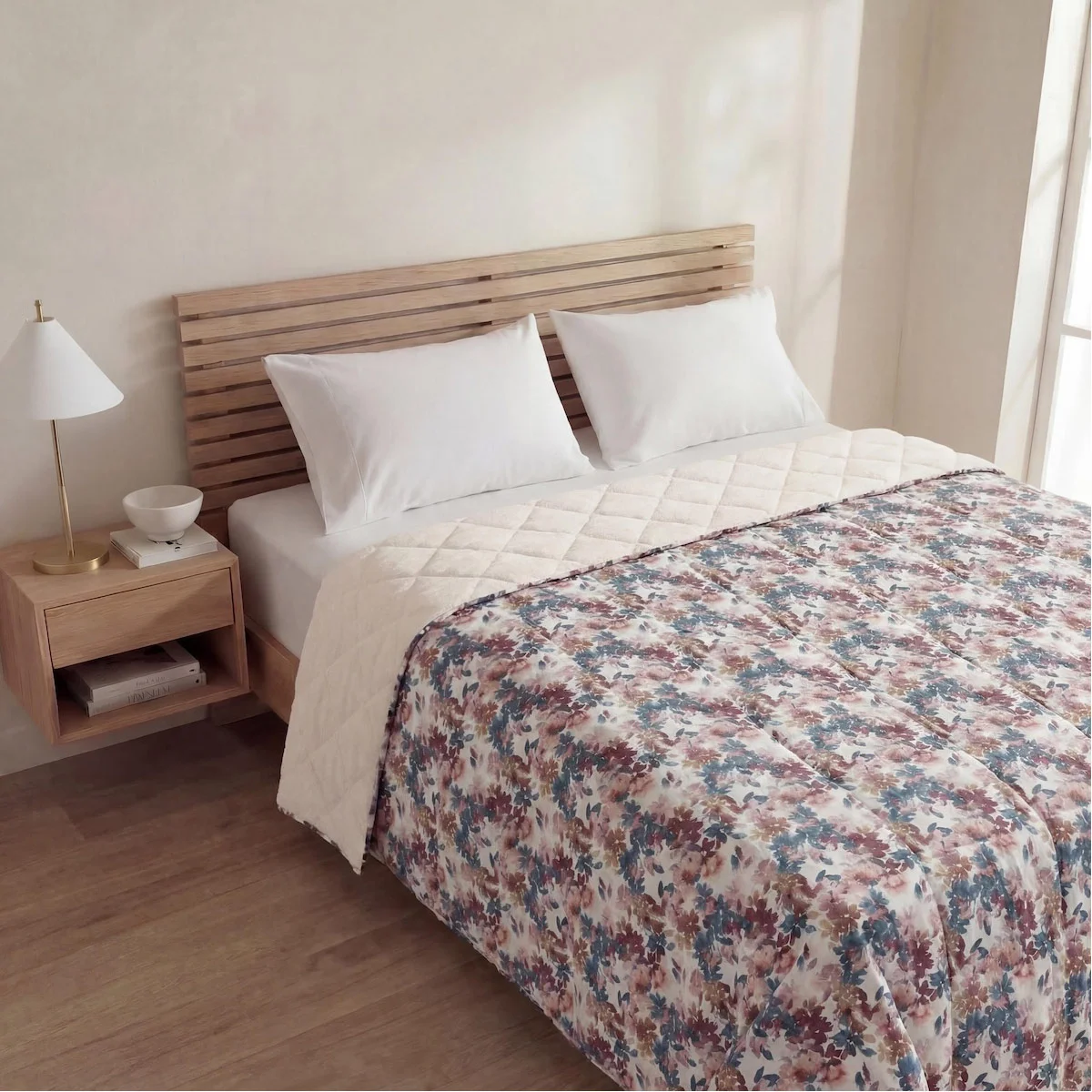 PLUMÓN RIPLEY HOME MICROSHERPA 1.5 PLAZAS JARDÍN FLORES  - 1