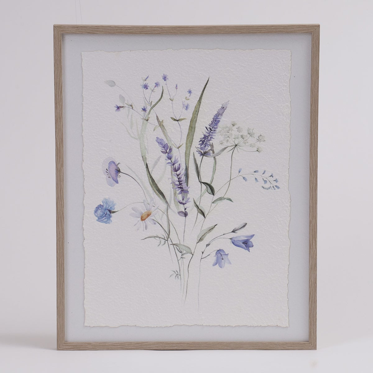 CUADRO RIPLEY HOME PAPEL MACHE FLORES AZUL - 1