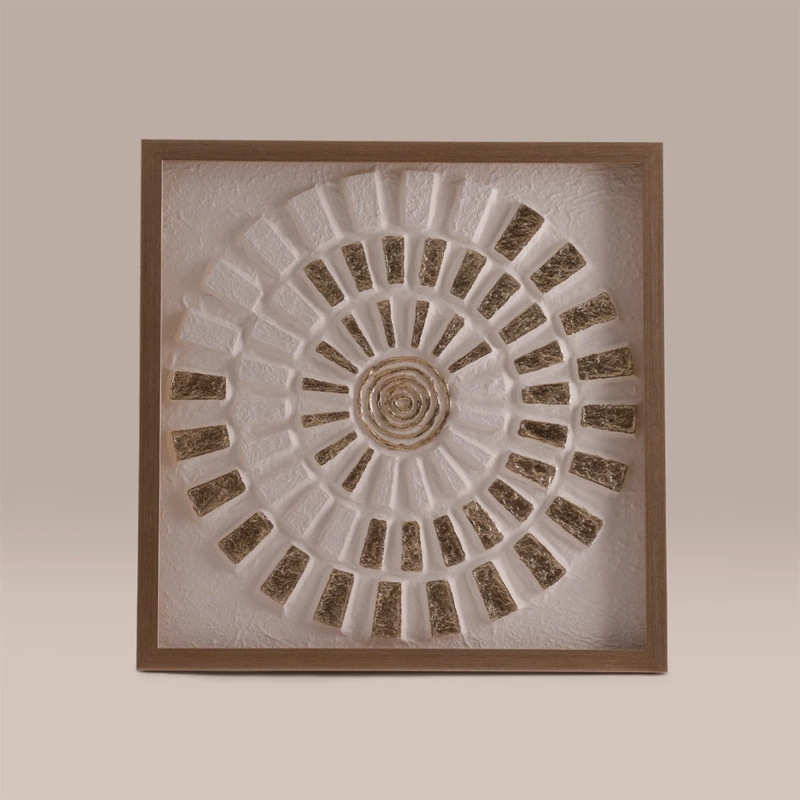 CUADRO RIPLEY HOME CÍRCULO GOLD 60X60 CM CRUDO - 1