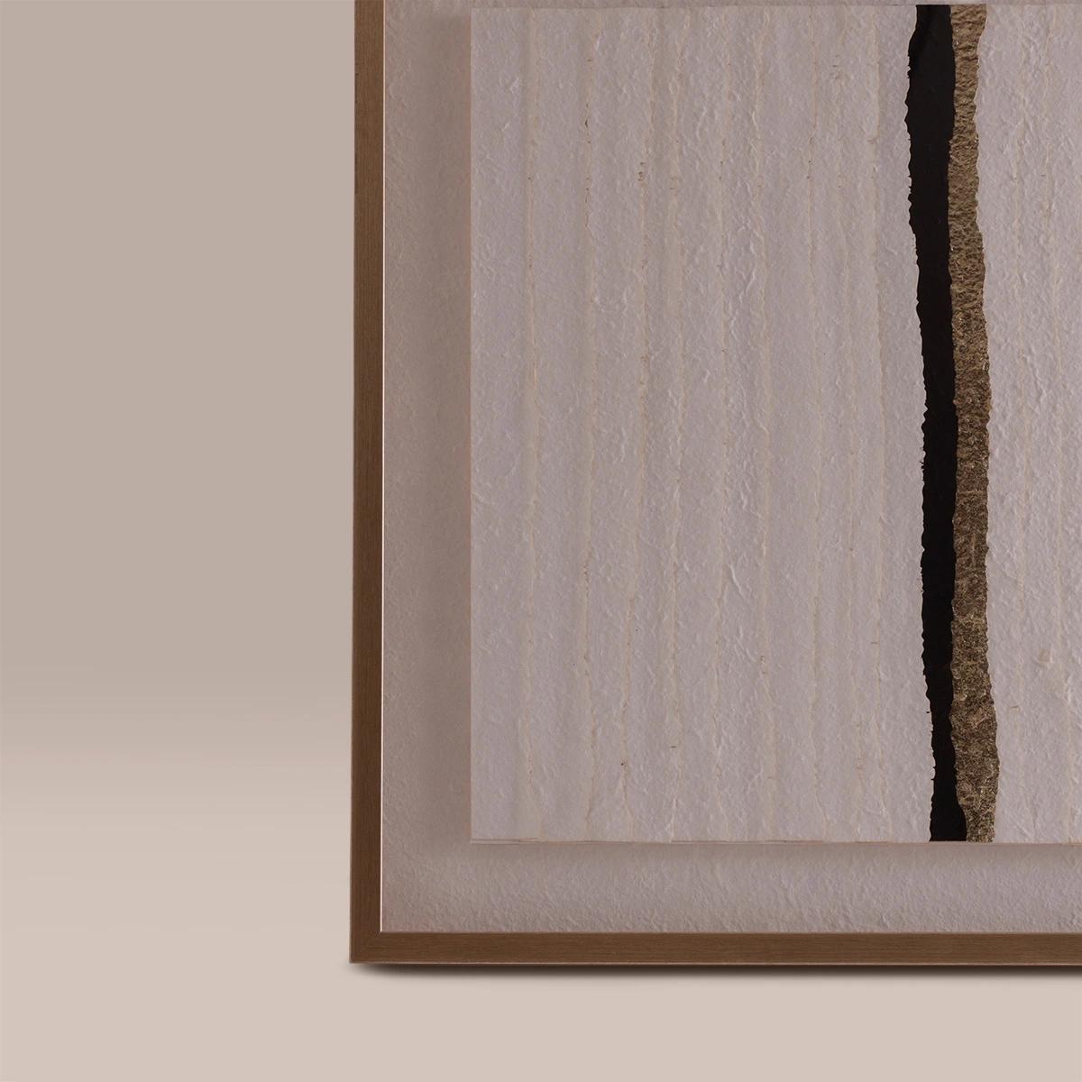 CUADRO RIPLEY HOME LÍNEA CENTRAL 60X60 CM NEGRO/DORADO - 2