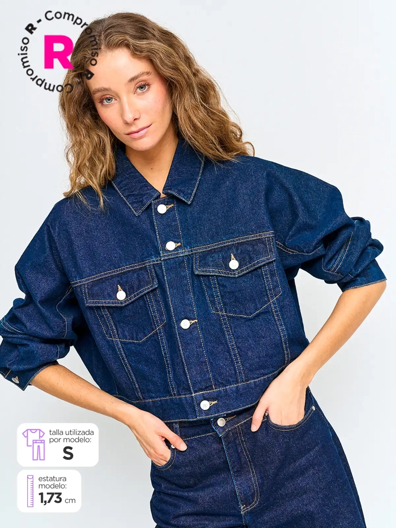 CHAQUETA MUJER INDEX ALGODÓN DENIM - 1