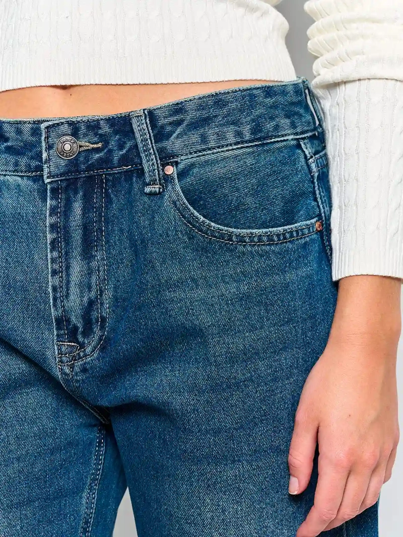 JEANS MUJER INDEX ALGODÓN BASTA DOBLADA - 4
