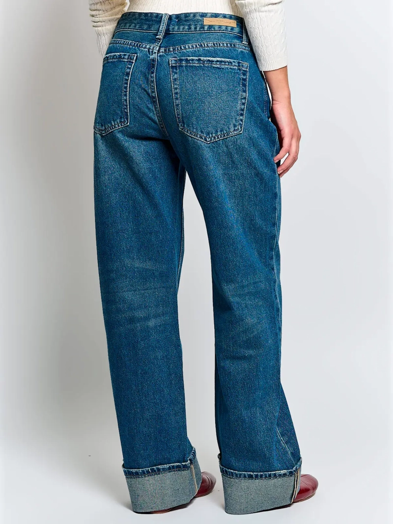 JEANS MUJER INDEX ALGODÓN BASTA DOBLADA - 3