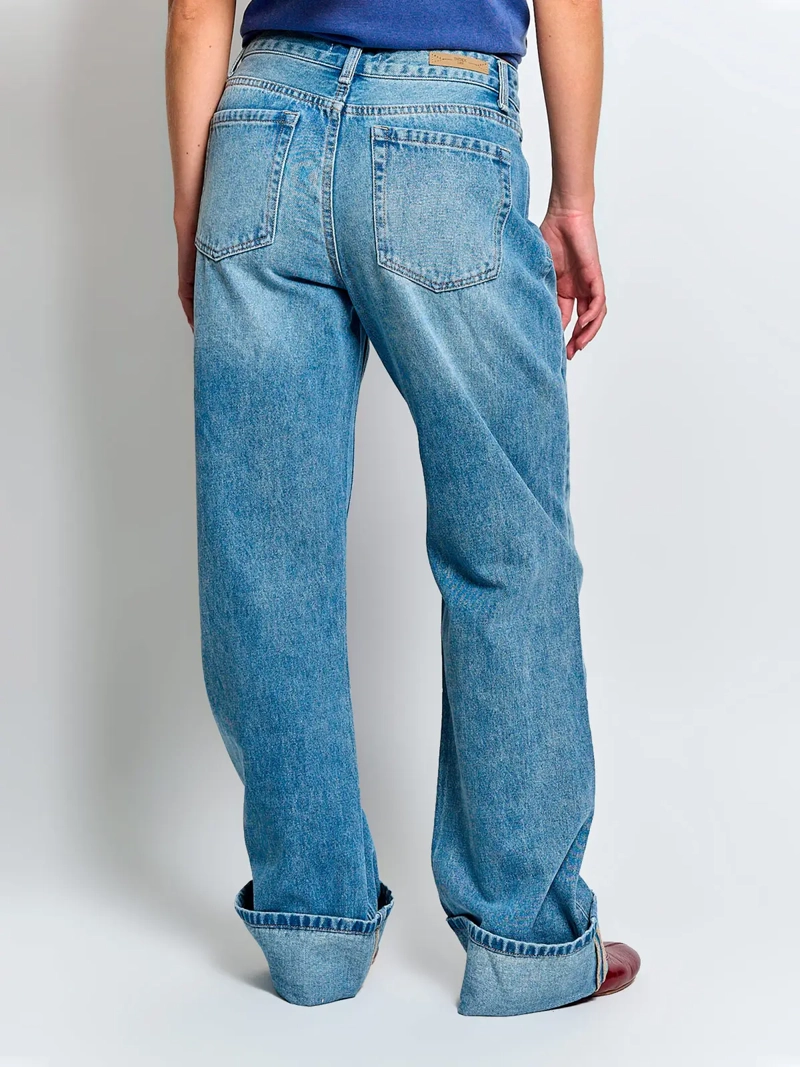 JEANS MUJER INDEX ALGODÓN BASTA DOBLADA - 3