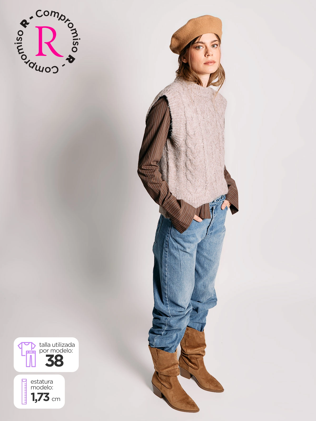 JEANS MUJER INDEX ALGODÓN BASTA DOBLADA - 2