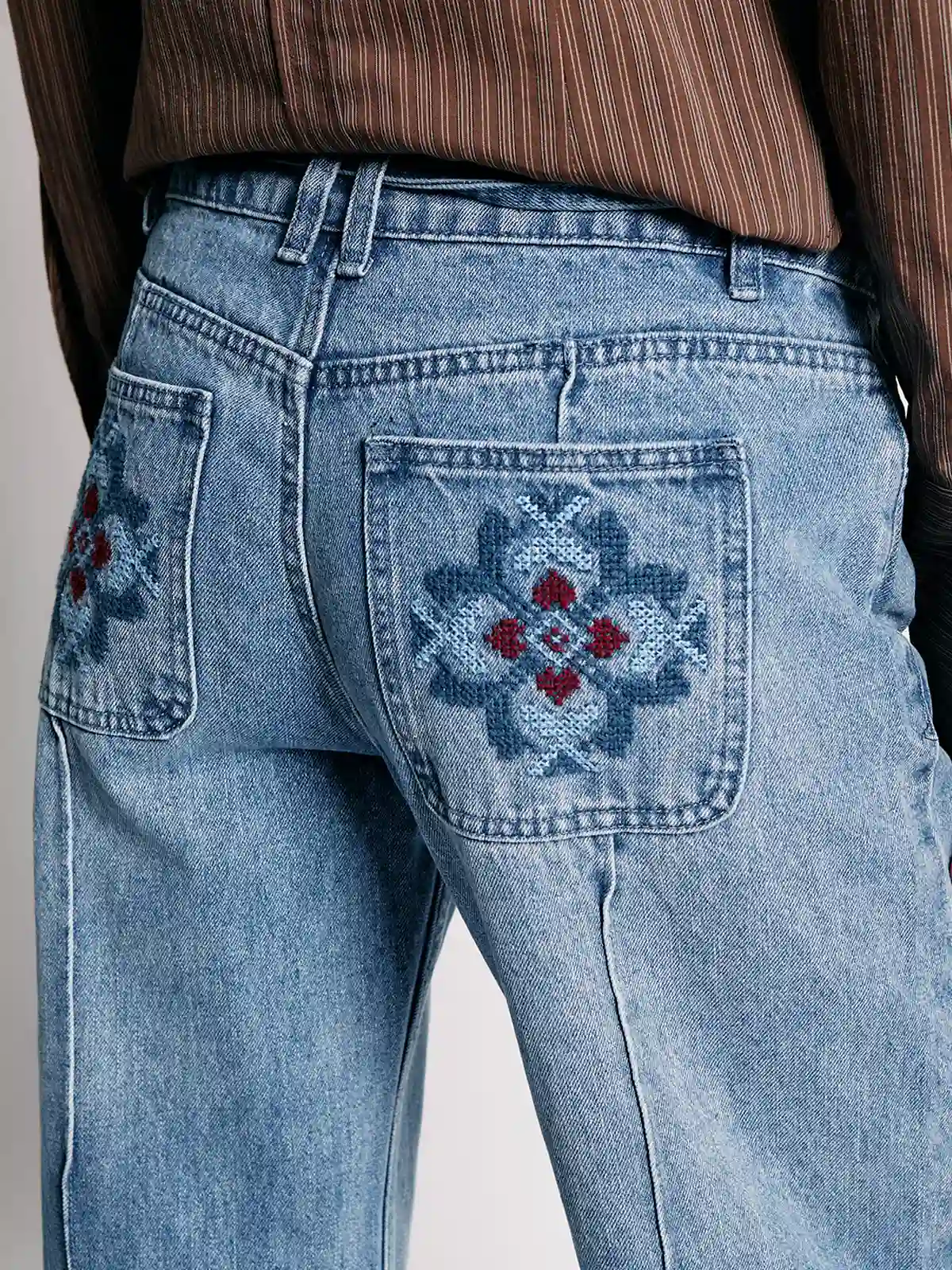 JEANS MUJER INDEX ALGODÓN BASTA DOBLADA - 5