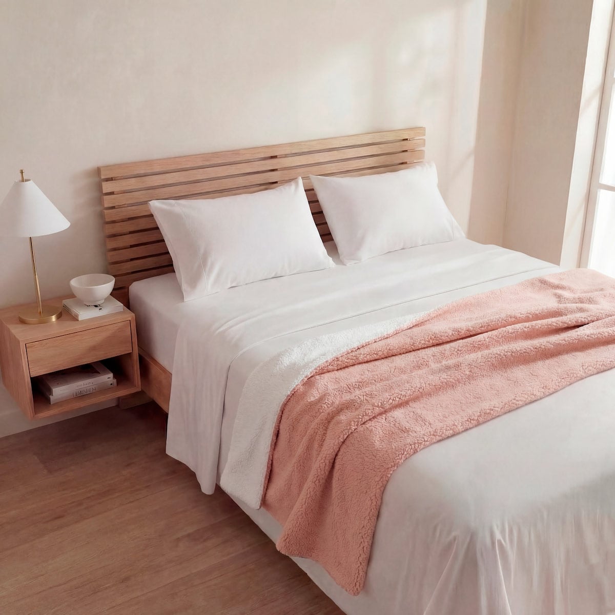 MANTA RIPLEY HOME SHERPA COLORES 130X160 CM ROSA - 1