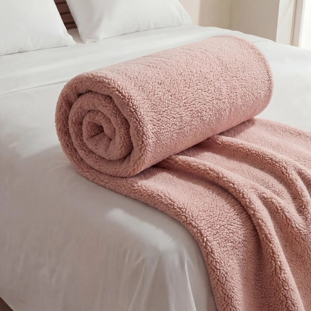 MANTA RIPLEY HOME SHERPA COLORES 130X160 CM ROSA - 2