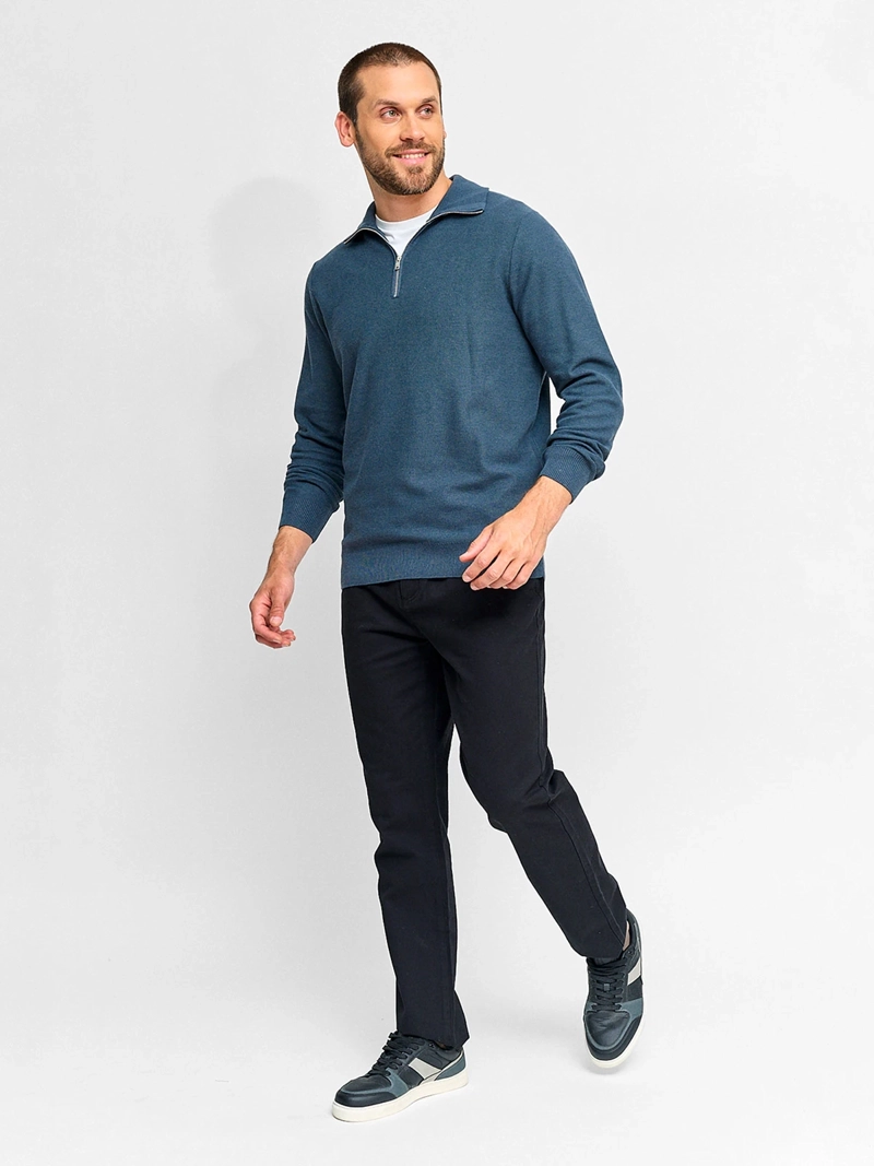 SWEATER HOMBRE MARQUIS HALF ZIPPER TEXTURA - 4