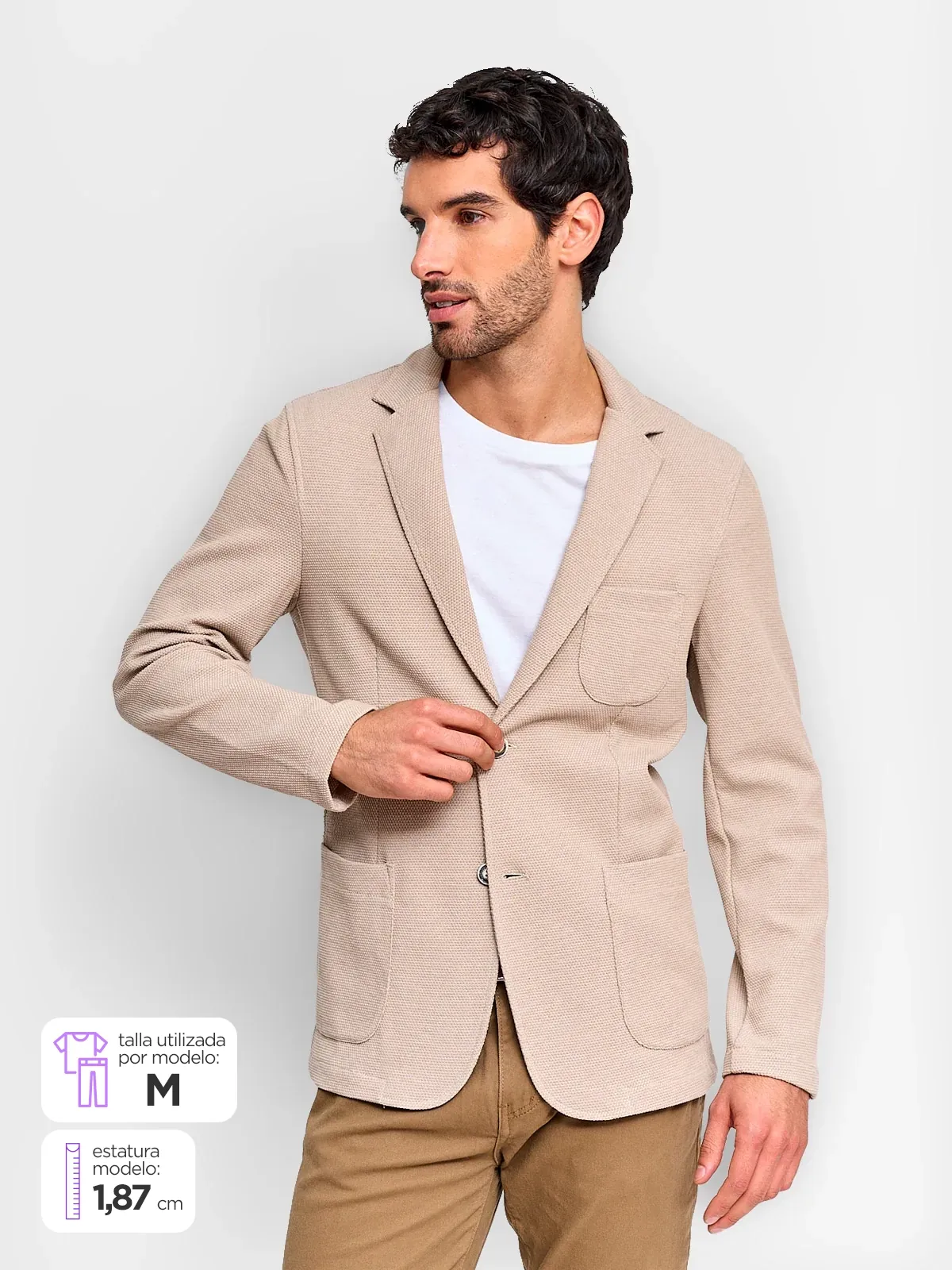 BLAZER HOMBRE SPAVALDI TEXTURA - 1