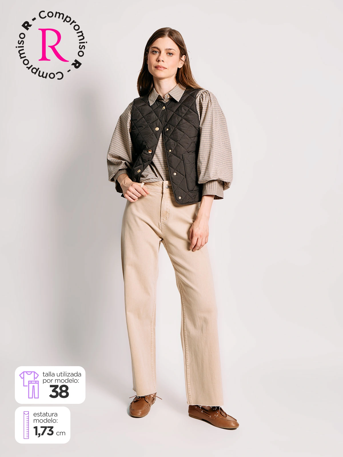 JEANS MUJER MARQUIS ALGODÓN WIDE LEG - 1
