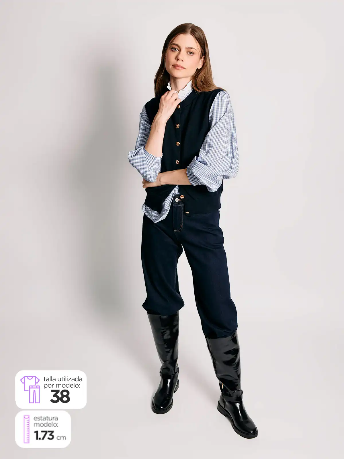 JEANS MUJER MARQUIS ALGODÓN WIDE LEG - 2