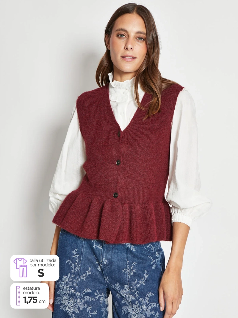 SWEATER MUJER TATIENNE SIN MANGAS - 1