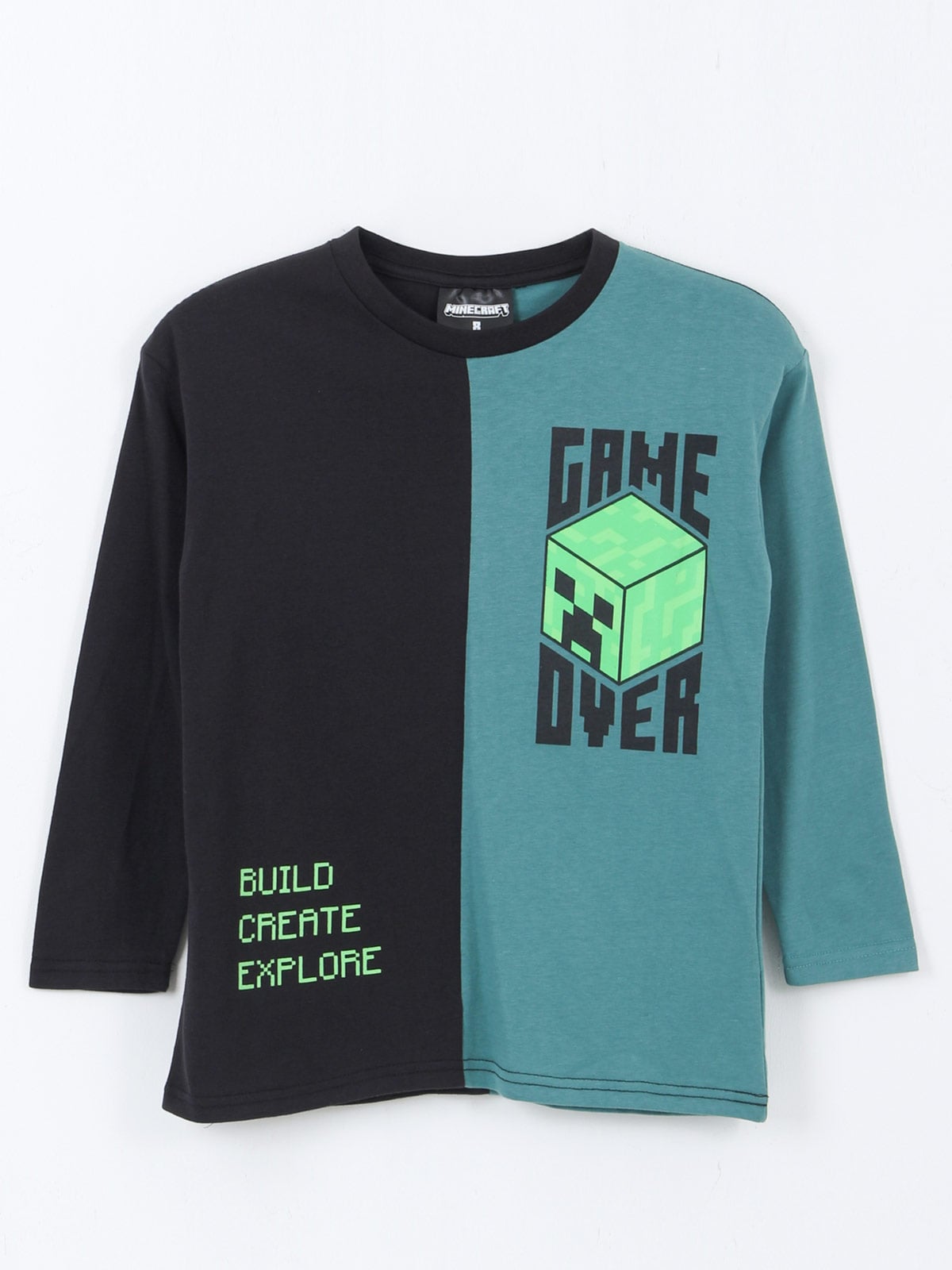 MINECRAFT POLERA MANGA LARGA NIÑO MINECRAFT