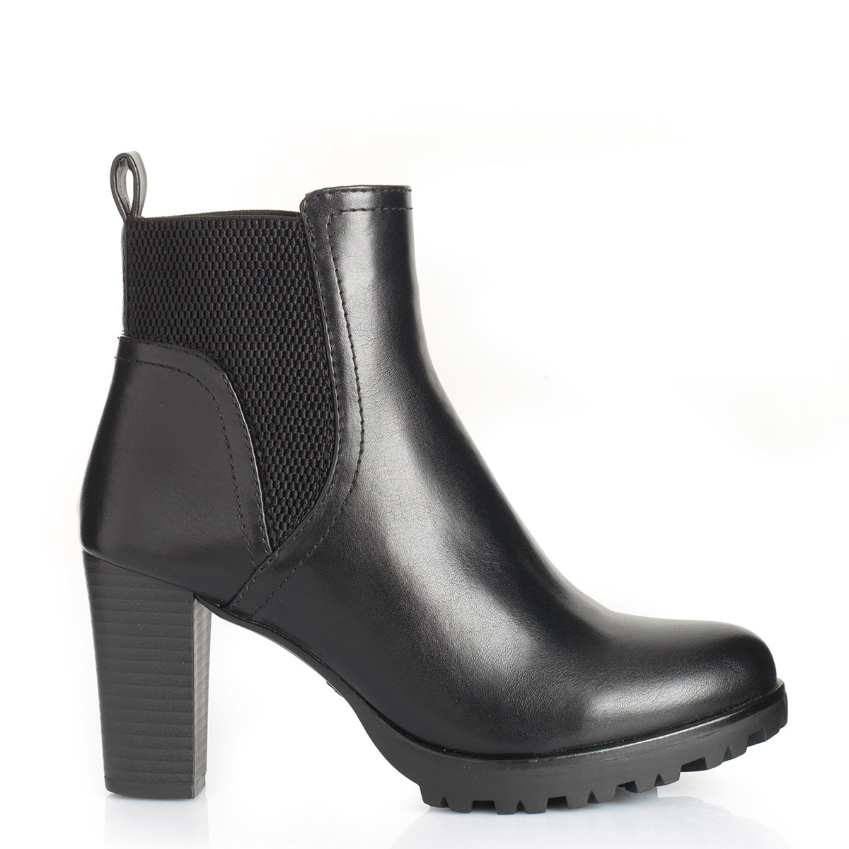 BOTINES MUJER VIA UNO NEGRO 12613403  - 1