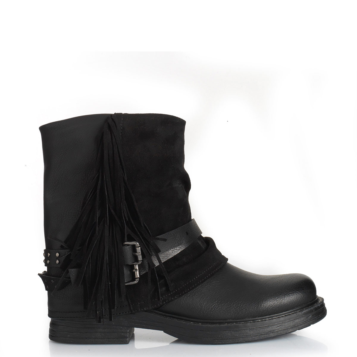 BOTINES MUJER VIA UNO NEGRO 12631435 - 1