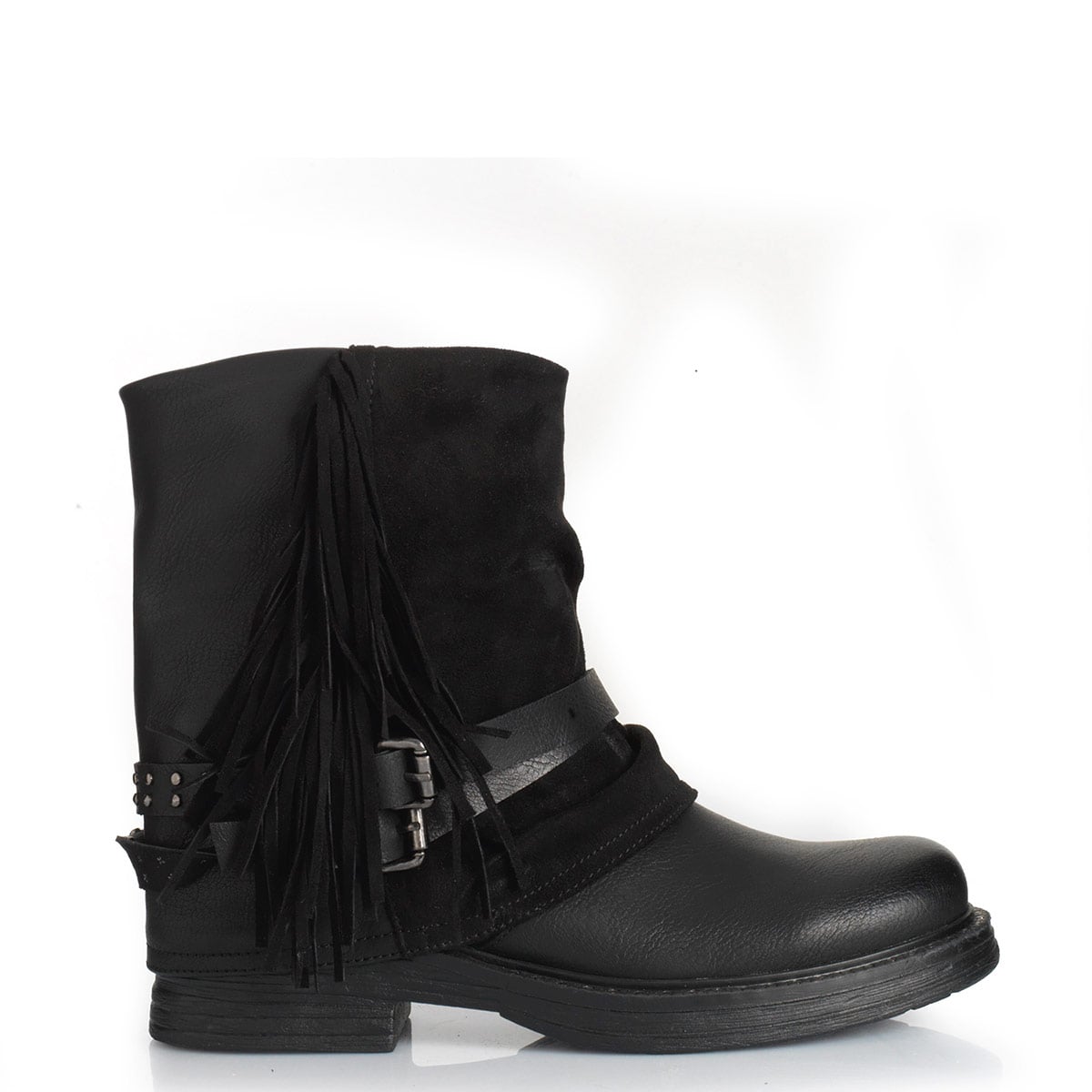 BOTINES MUJER VIA UNO NEGRO 12631435 - 1