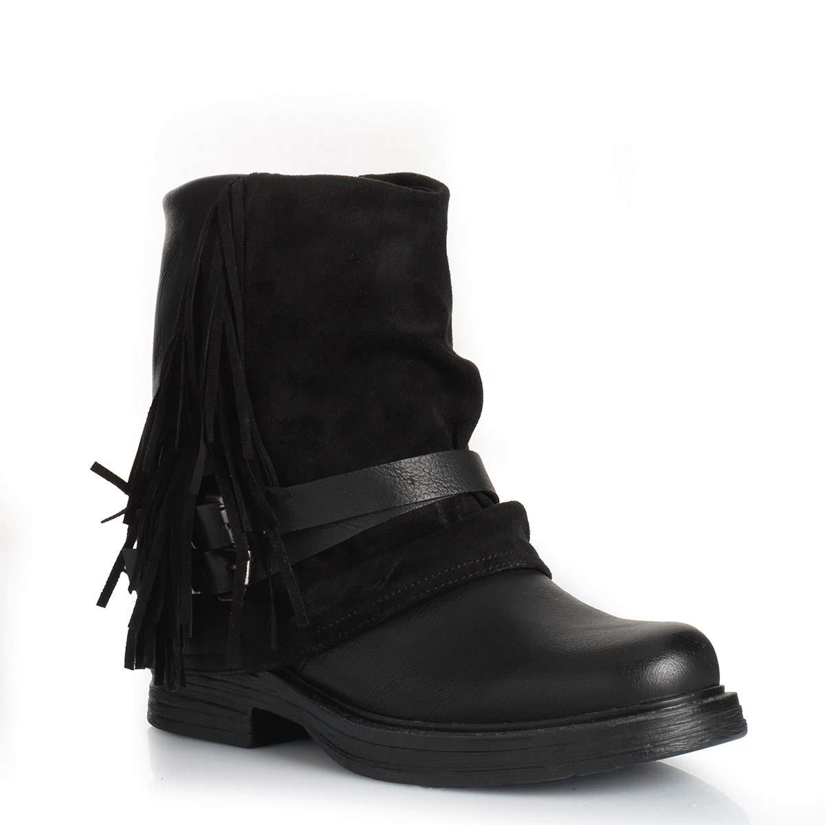BOTINES MUJER VIA UNO NEGRO 12631435 - 3