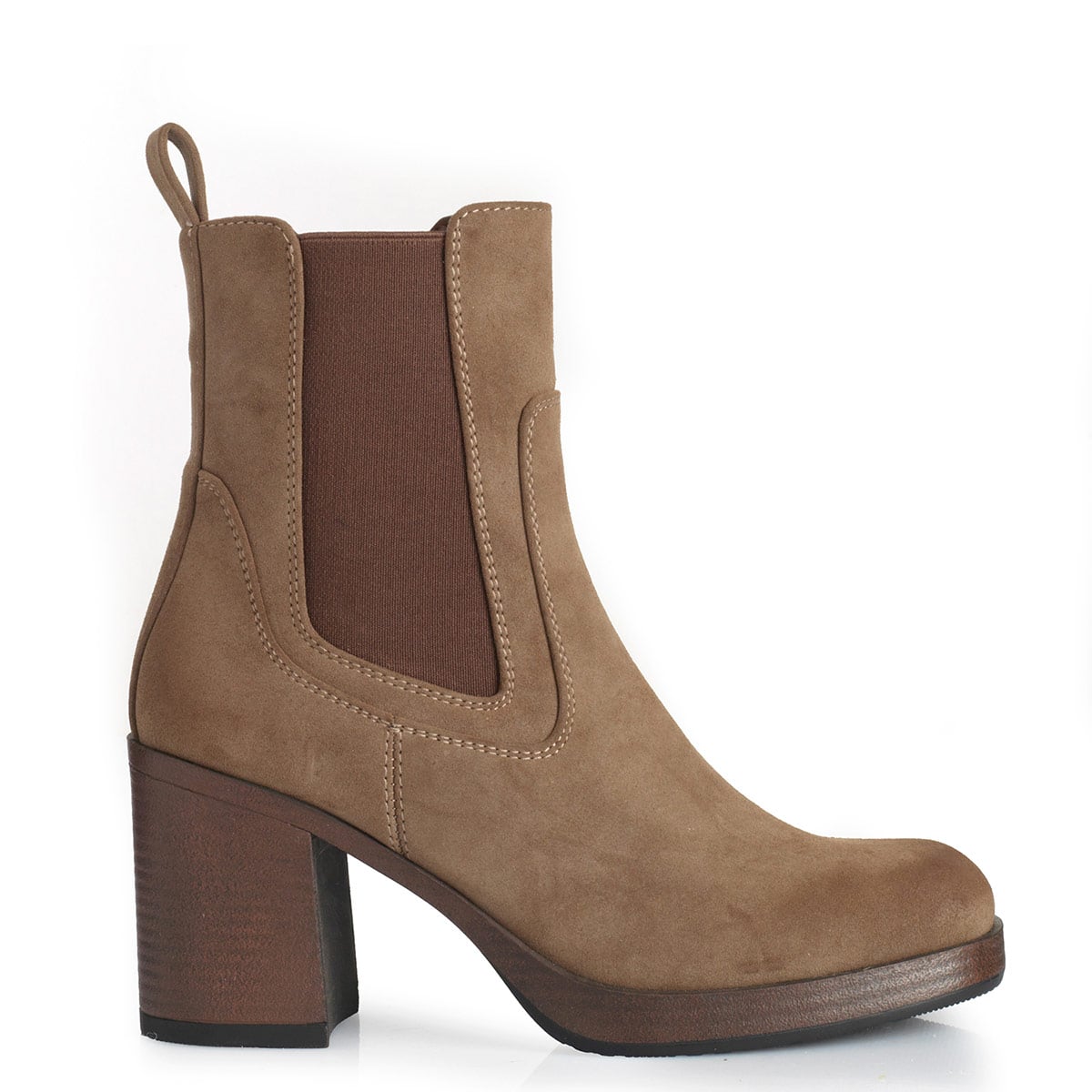 BOTINES MUJER VIA UNO CAQUI 12633411  - 1