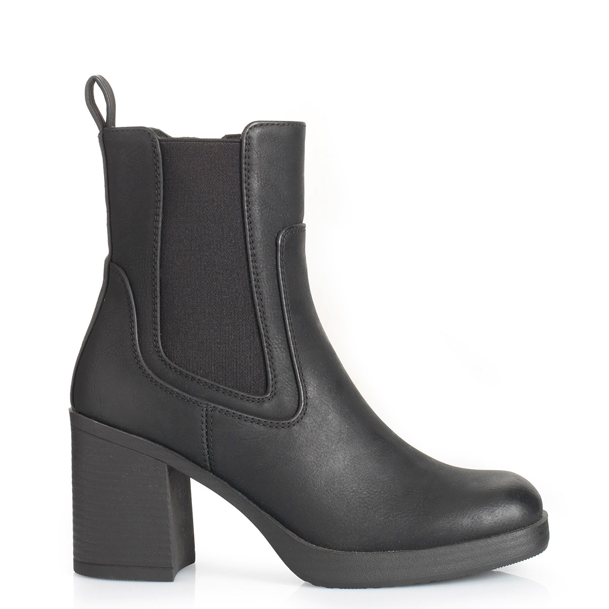 BOTINES MUJER VIA UNO NEGRO 12633411  - 1