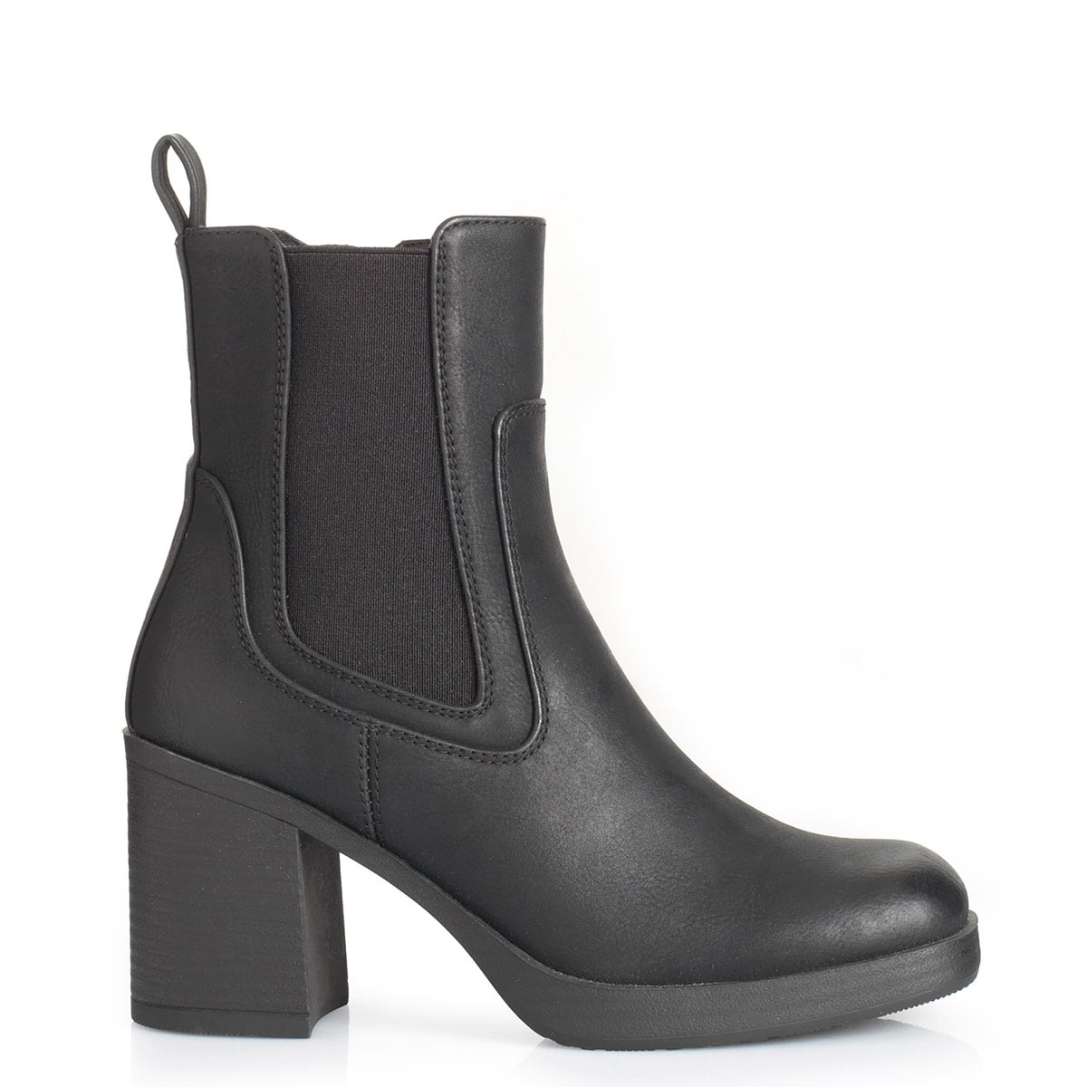 BOTINES MUJER VIA UNO NEGRO 12633411  - 1