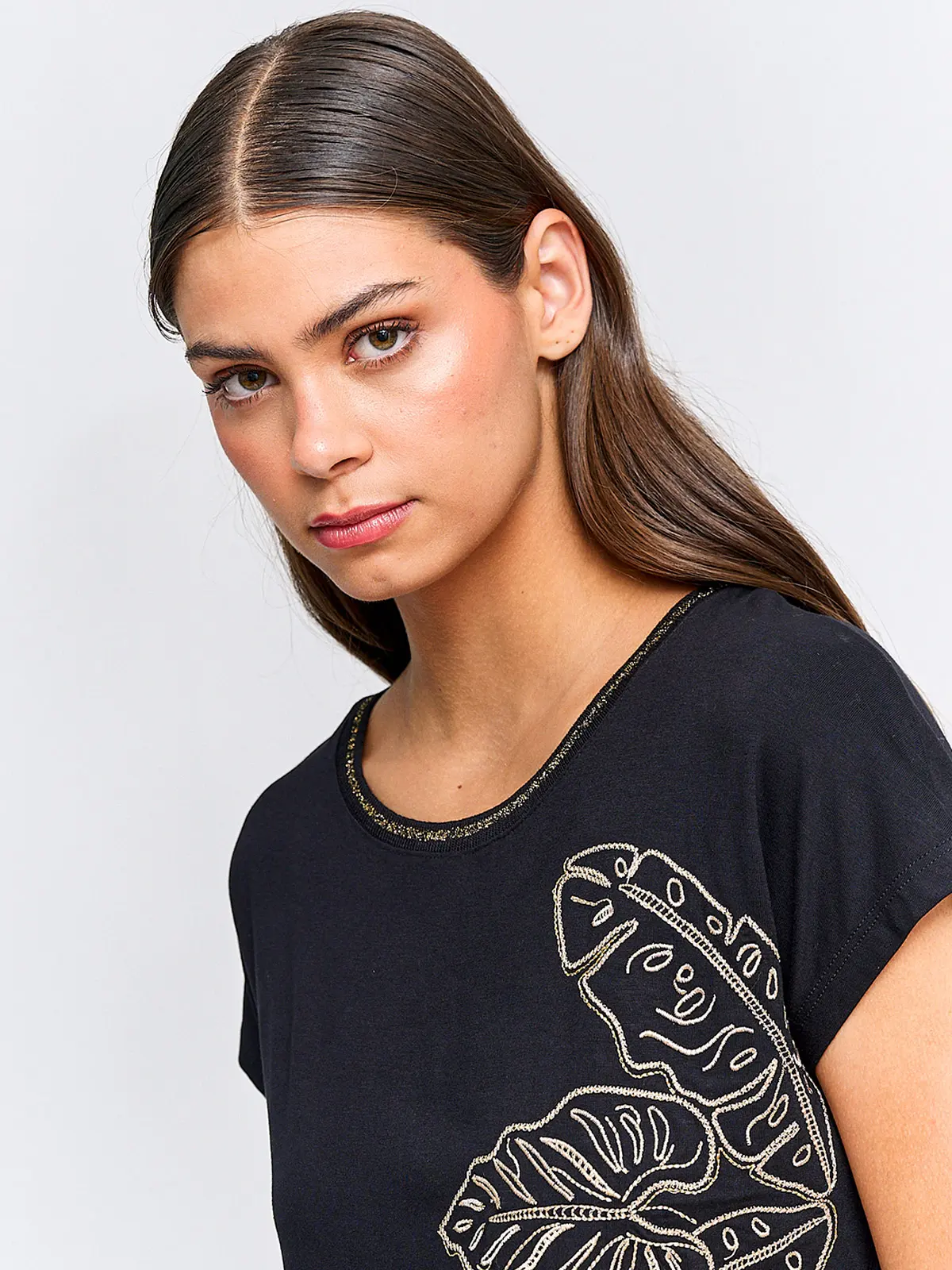 POLERA MUJER CACHAREL MANGA CORTA - 3