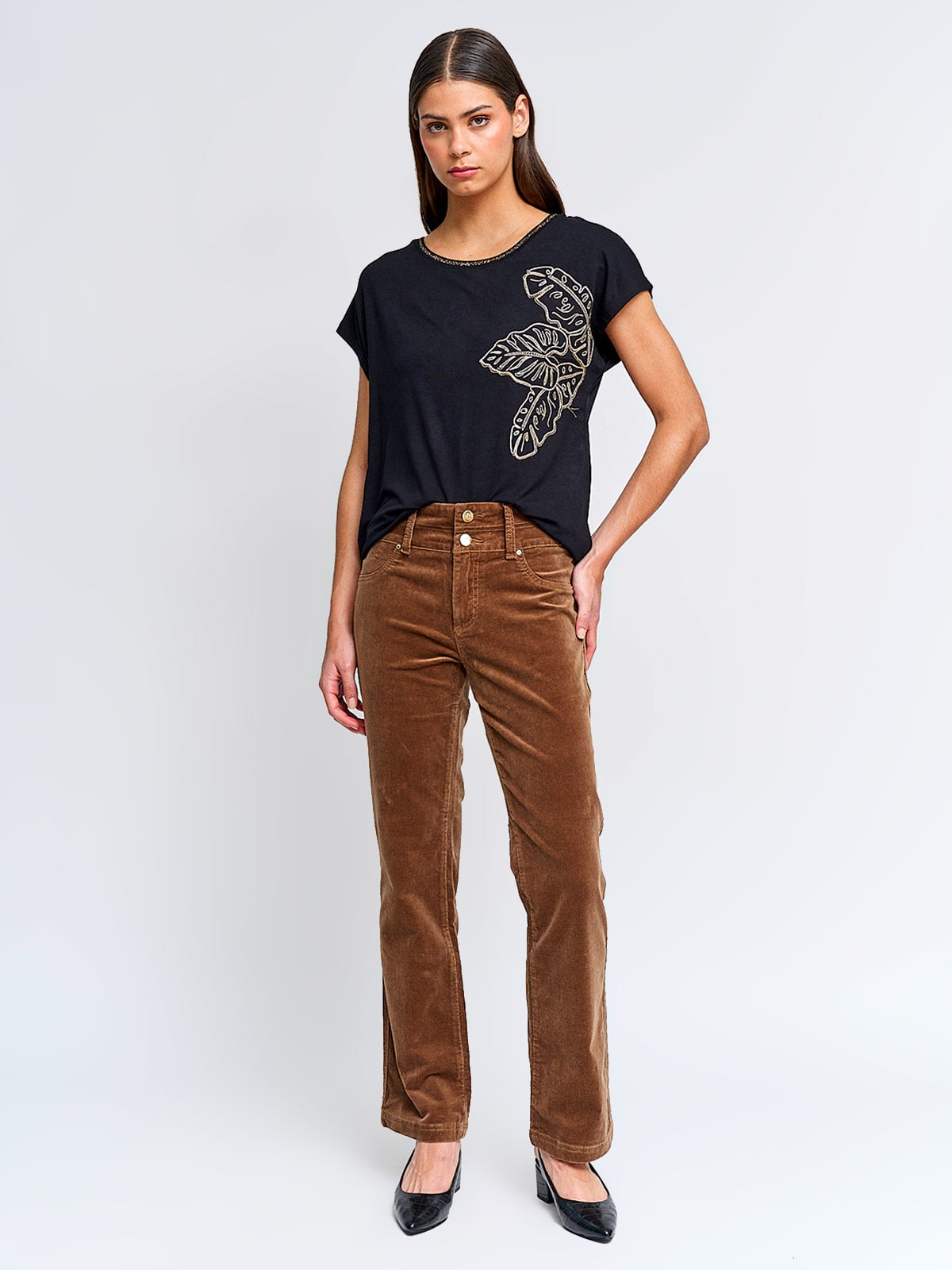 POLERA MUJER CACHAREL MANGA CORTA - 4