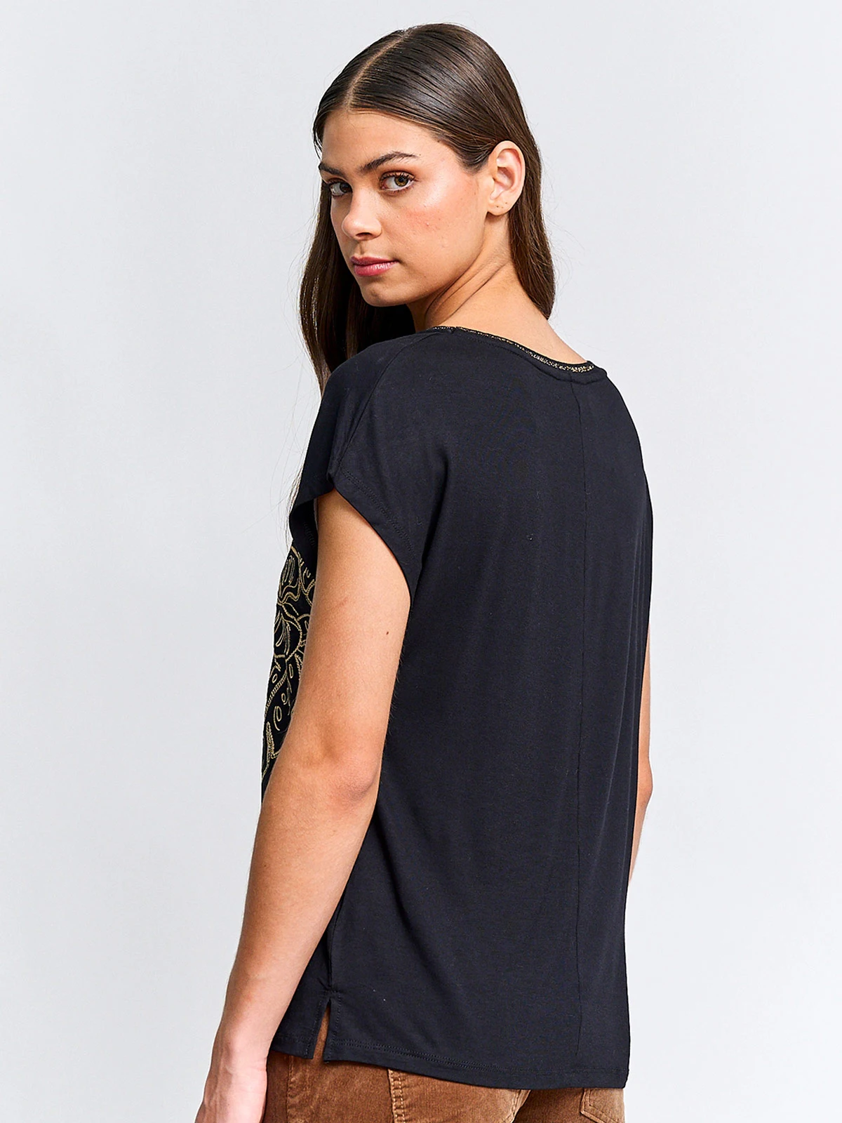 POLERA MUJER CACHAREL MANGA CORTA - 2