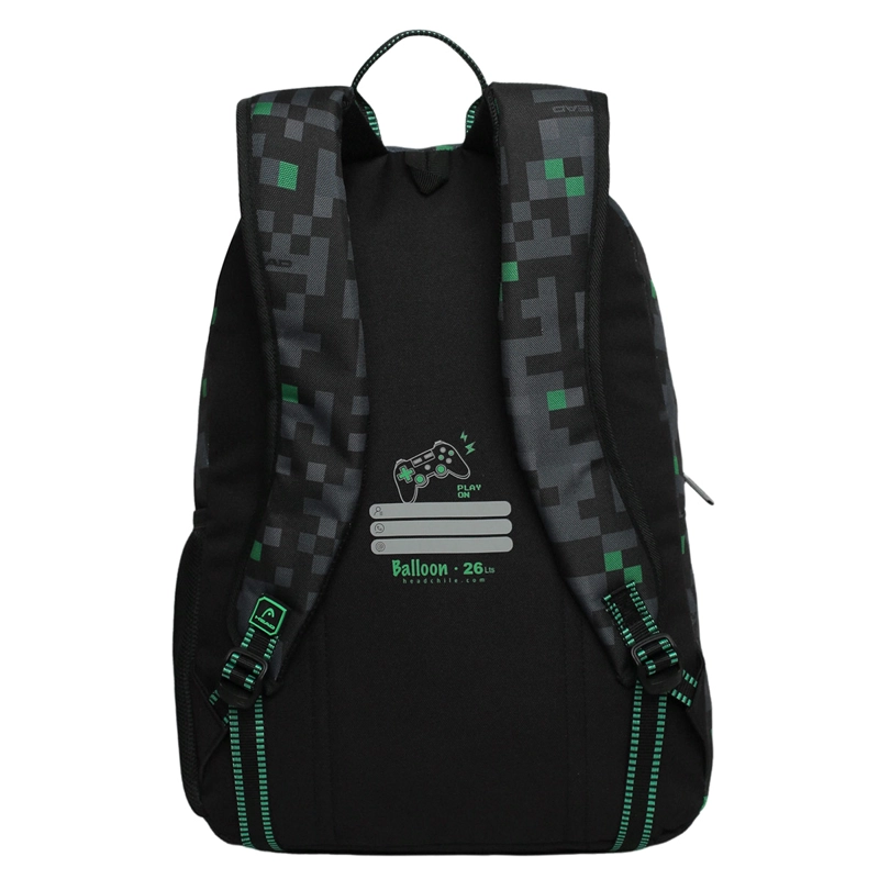 MOCHILA HEAD BALLOON 2026 CAT PIXELES NEGRO - 5