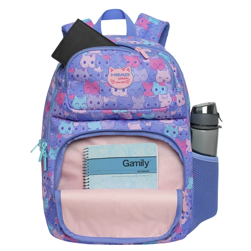 MOCHILA HEAD FANTASY 2026 MEOW LILA - 3