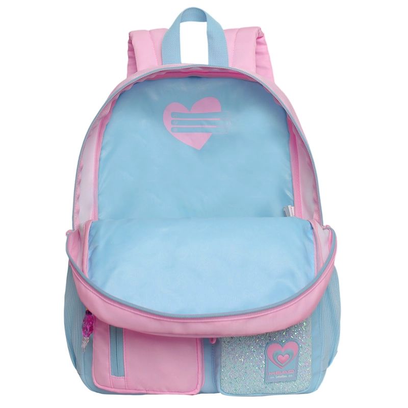 MOCHILA HEAD FUNNY 2026 COLOR BLOCK ROSA - 3