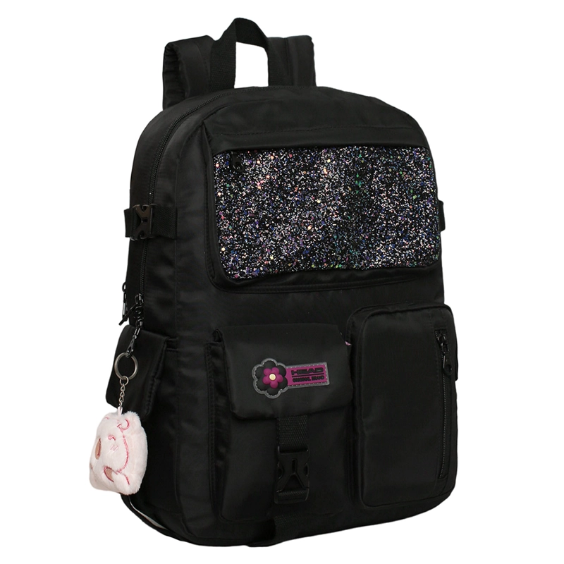 MOCHILA HEAD FUSION 2026 GLITTER NEGRO - 1