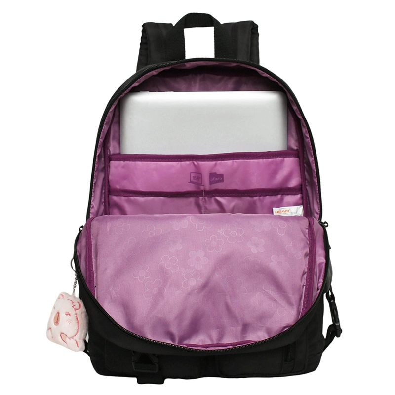 MOCHILA HEAD FUSION 2026 GLITTER NEGRO - 3