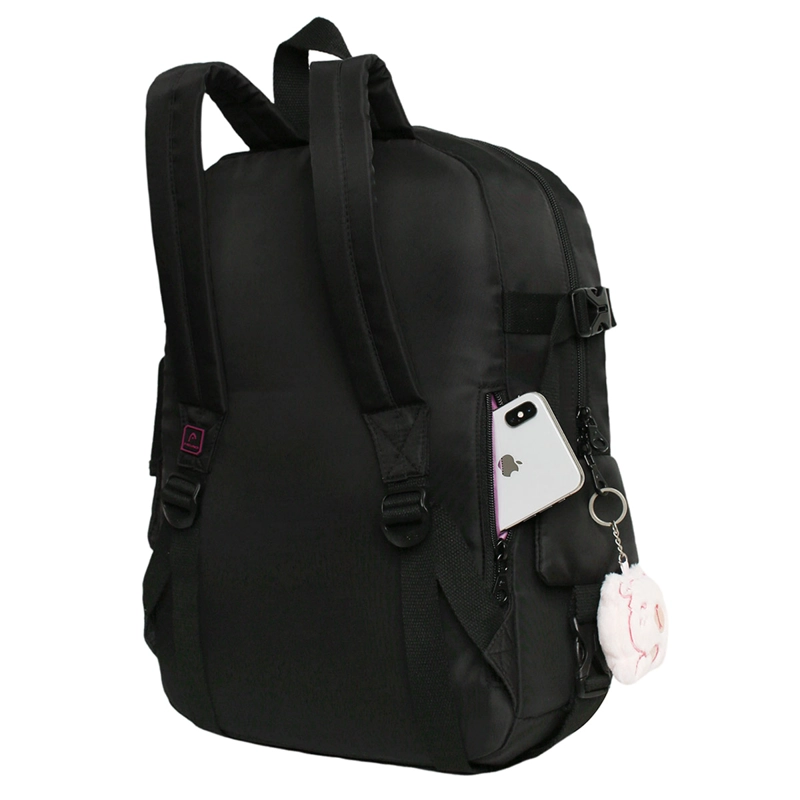 MOCHILA HEAD FUSION 2026 GLITTER NEGRO - 4