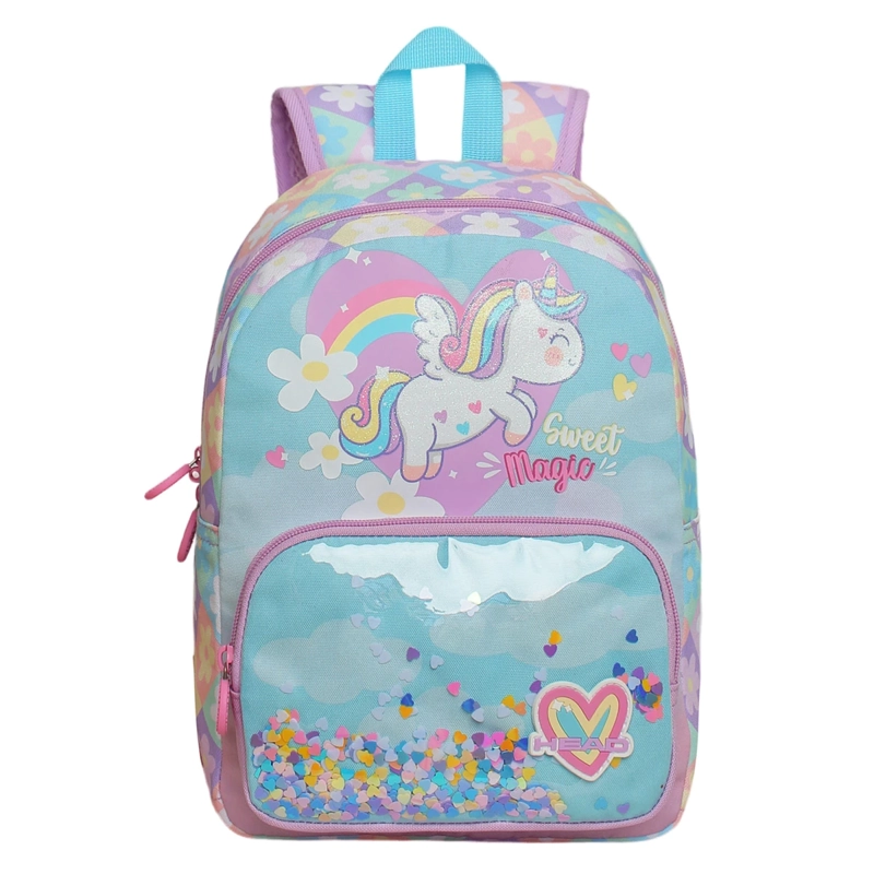 MOCHILA HEAD POP 2026 UNICORNIO FLORES LILA - 2