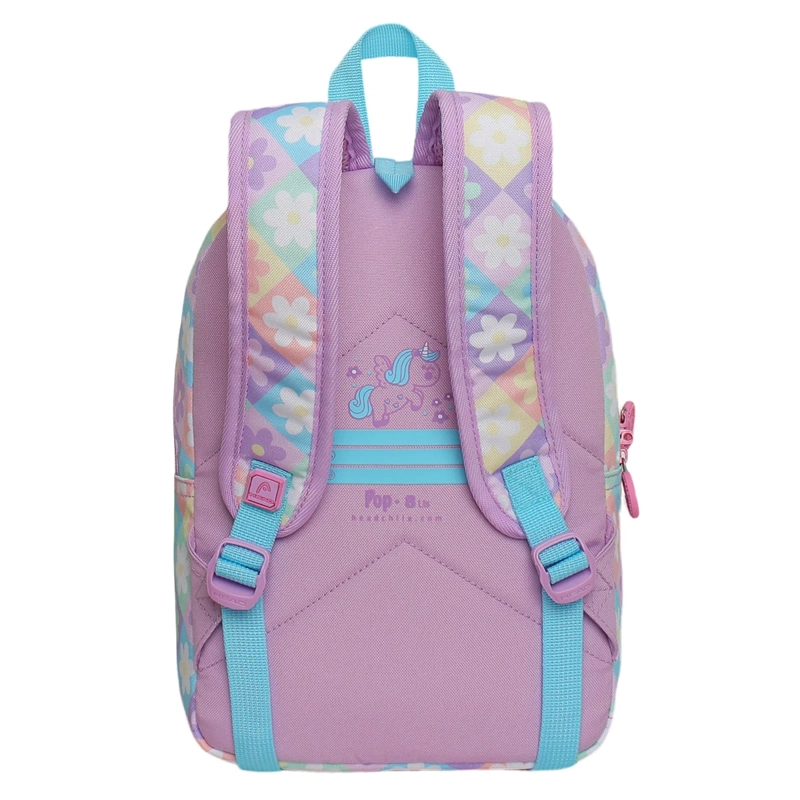 MOCHILA HEAD POP 2026 UNICORNIO FLORES LILA - 5