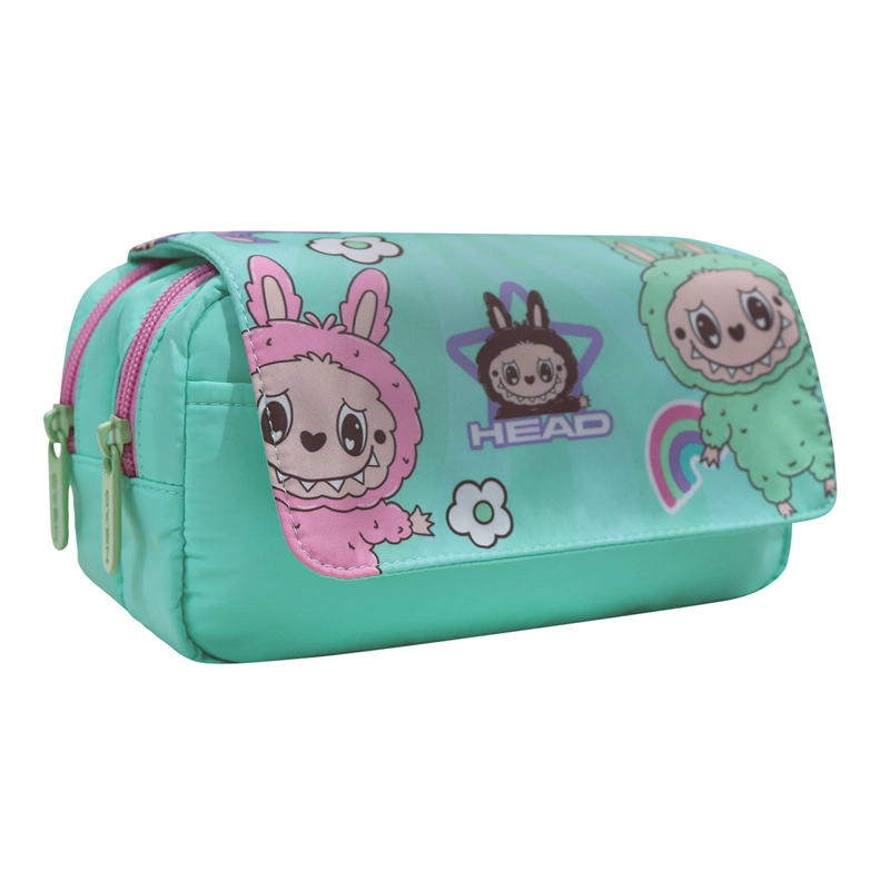 ESTUCHE HEAD ERASER 2026 MUÑECOS TURQUESA  - 1