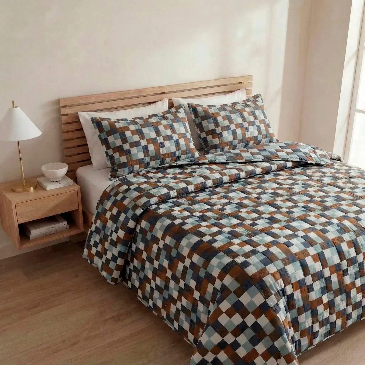 PLUMÓN RIPLEY HOME PERCALE KING CUADROS - 1