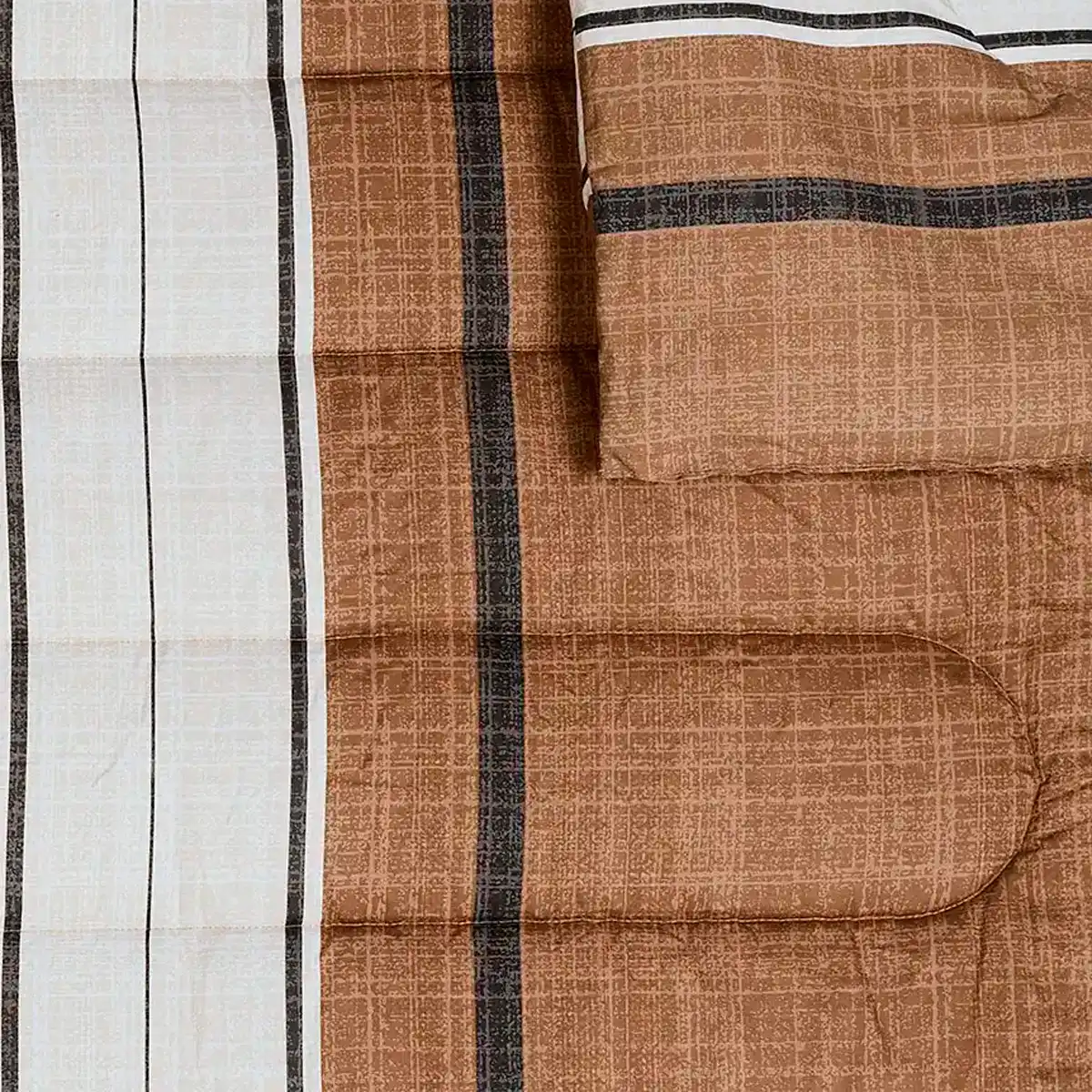 PLUMÓN RIPLEY HOME PERCALE LÍNEAS SÚPER KING TAUPE - 2