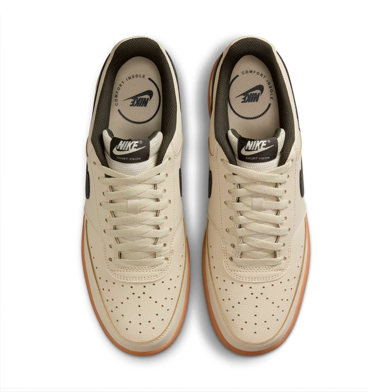 ZAPATILLAS HOMBRE NIKE URBANO CREMA COURT VISION LOW - 4