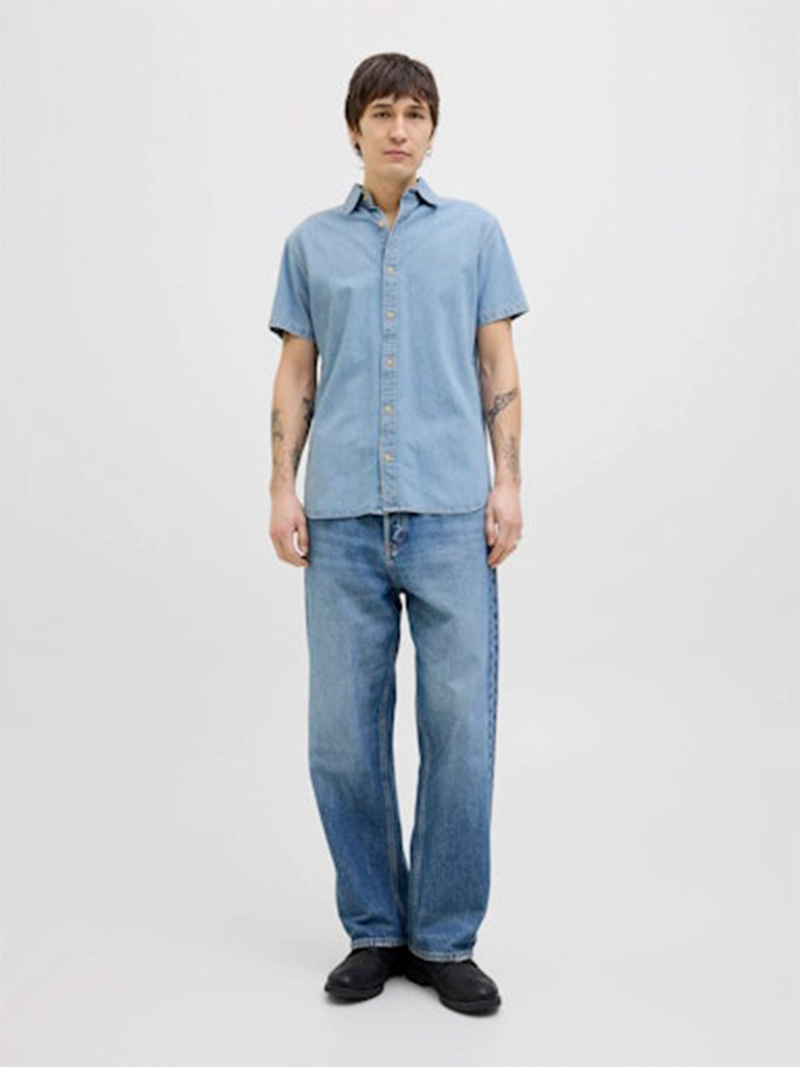 CAMISA HOMBRE JACK & JONES ALGODÓN MANGA CORTA - 4