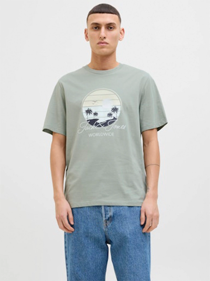 POLERA HOMBRE JACK & JONES ALGODÓN MANGA CORTA - 1