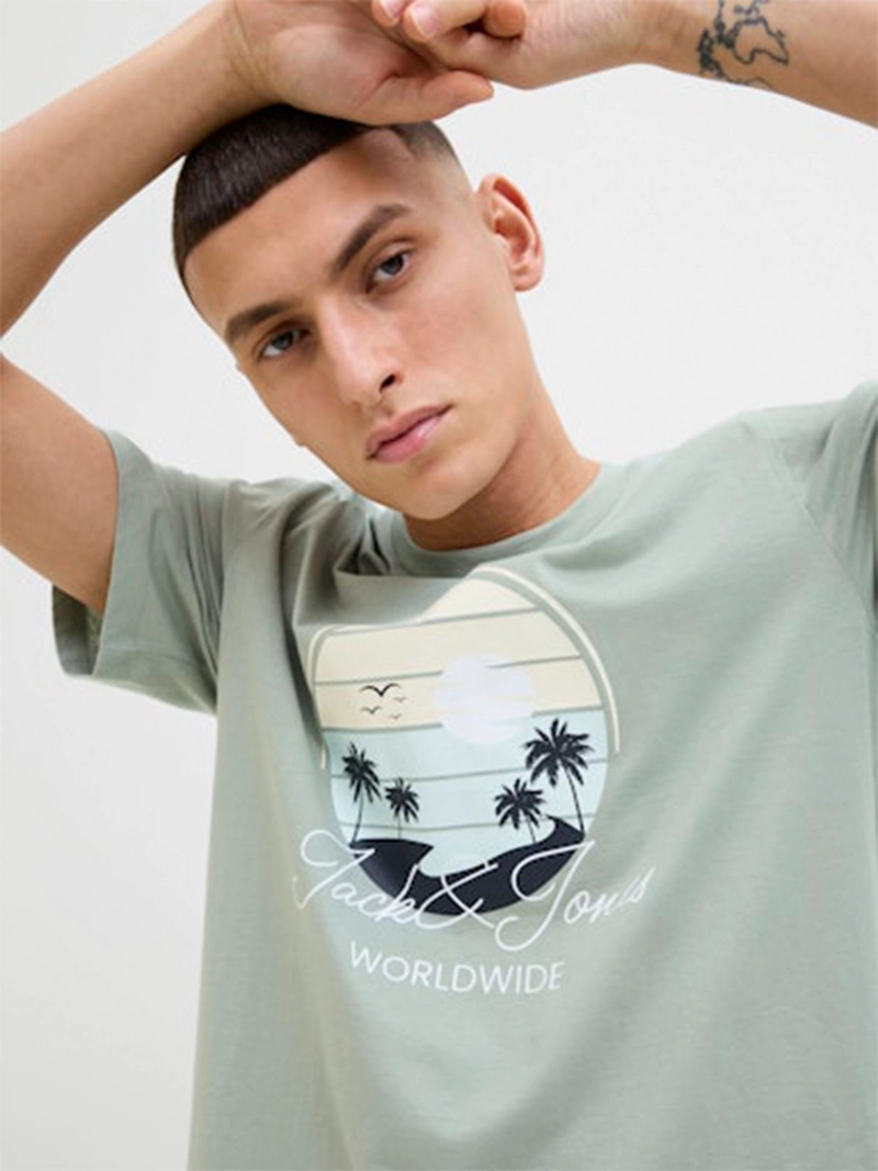 POLERA HOMBRE JACK & JONES ALGODÓN MANGA CORTA - 2