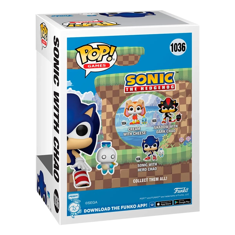 FUNKO POP SONIC W CHAO - 3
