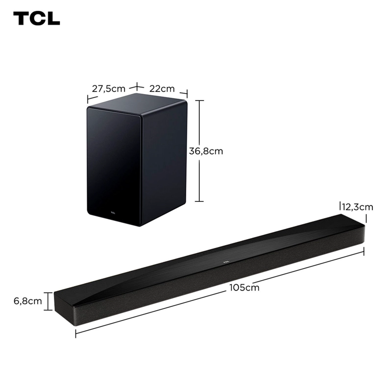 SOUNDBAR BLUETOOTH TCL Q65H 5.1 CH - 2