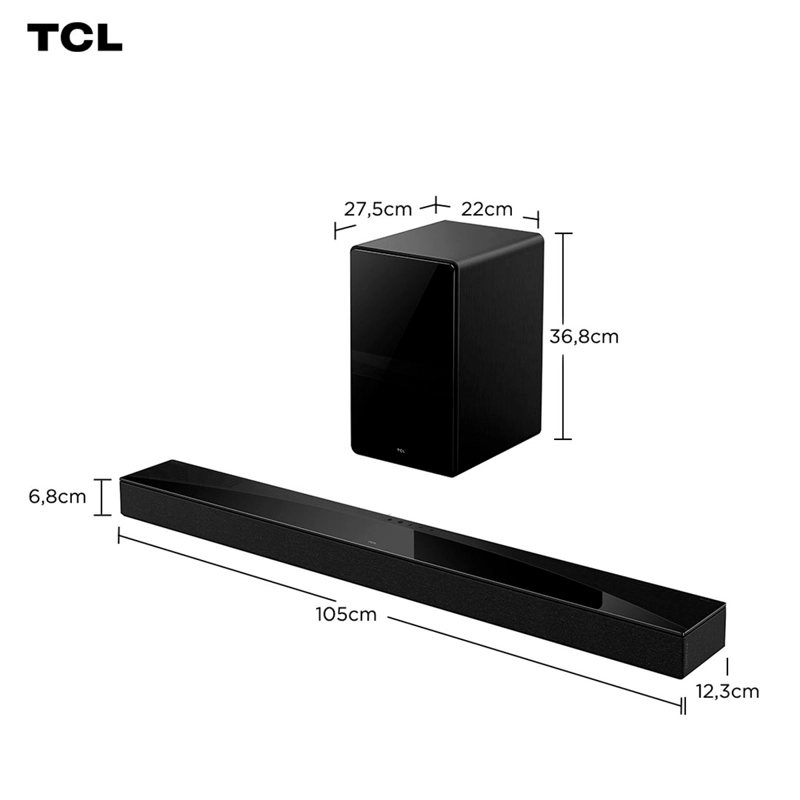 SOUNDBAR BLUETOOTH TCL Q75H 5.1.2 CH - 2