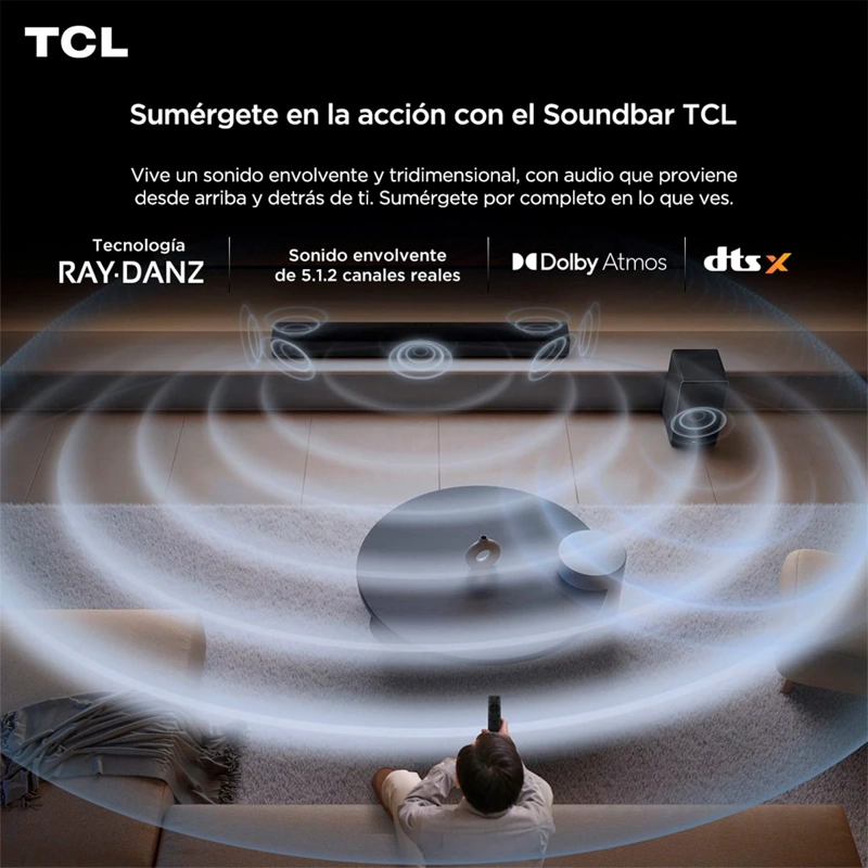 SOUNDBAR BLUETOOTH TCL Q75H 5.1.2 CH - 4