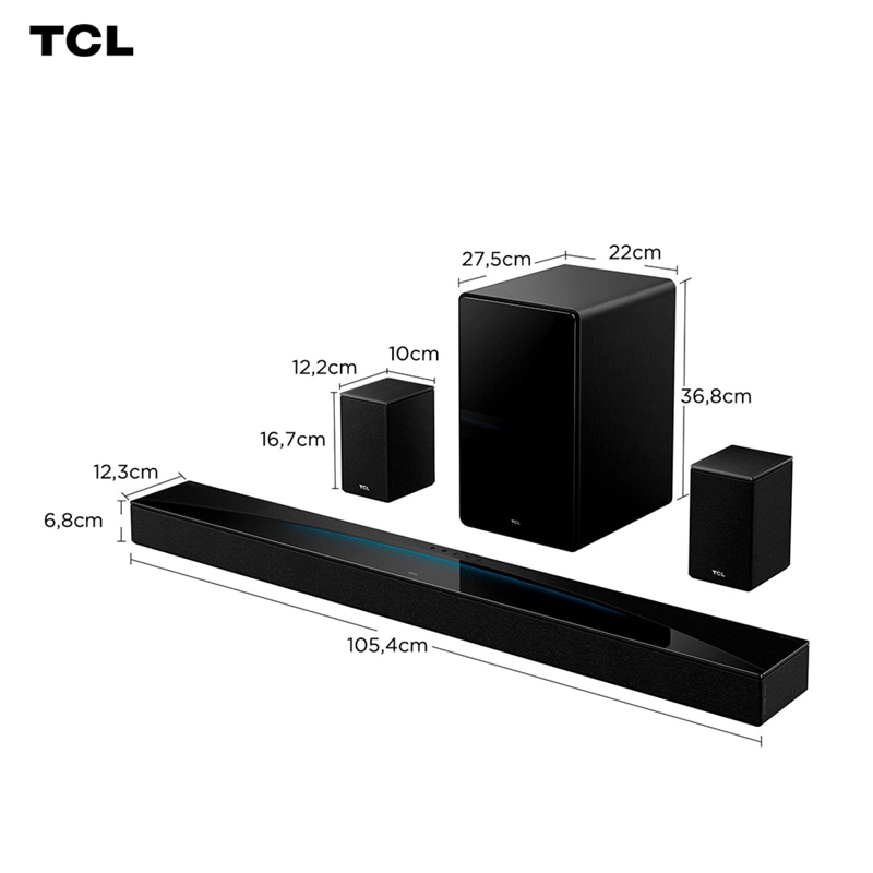 SOUNDBAR BLUETOOTH TCL Q85H PRO 7.1.4 CH - 2